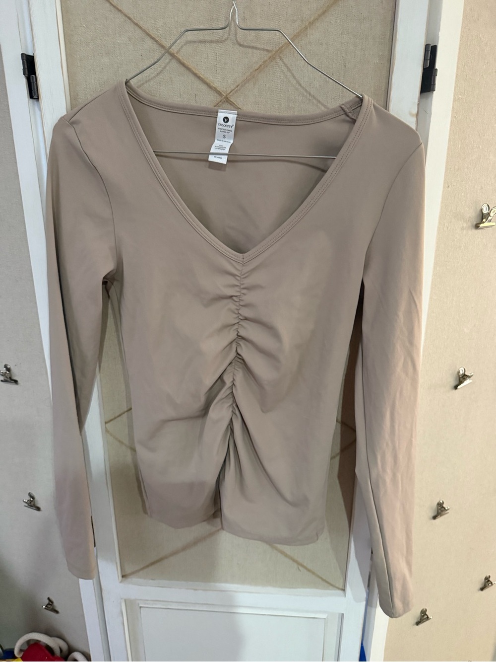 Velocity Nudetech Camile Ruched Top Size S
- Beige